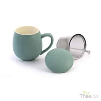 Petrol theetas met filter en deksel 350ml - Thee.be