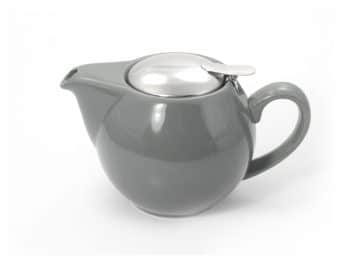 Theepot met RVS filter grijs 0,35L - Thee.be