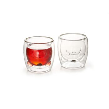 Dubbelwandig theeglas "purrrfect" 180ml - Thee.be