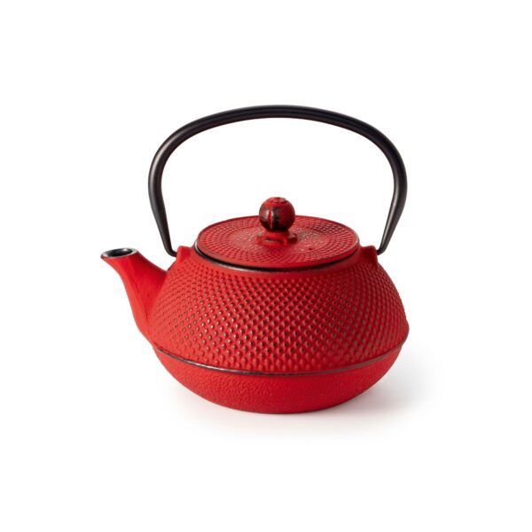 Koshaku gietijzeren theepot rood