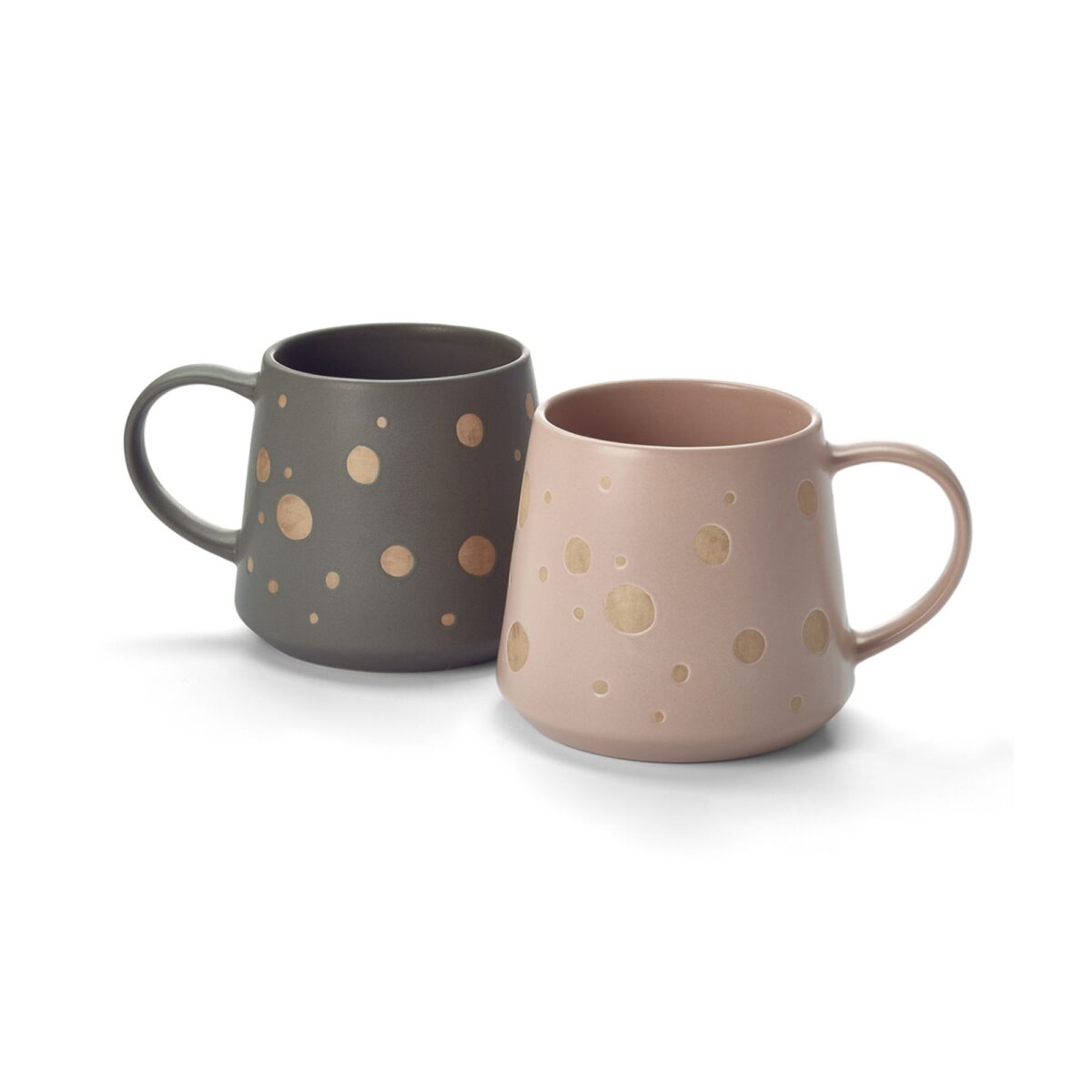 set van twee theetassen dots 300ml