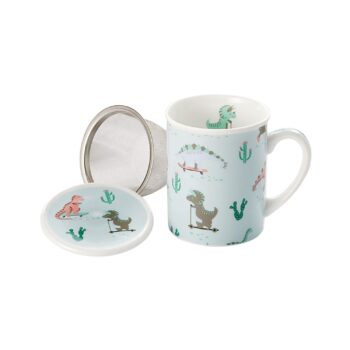 "Happy dinos" theetas met filter en deksel 250ml - Thee.be