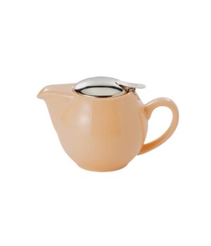 Theepot met RVS filter abrikoos