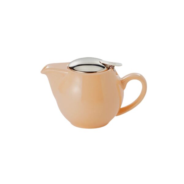 Theepot met RVS filter abrikoos
