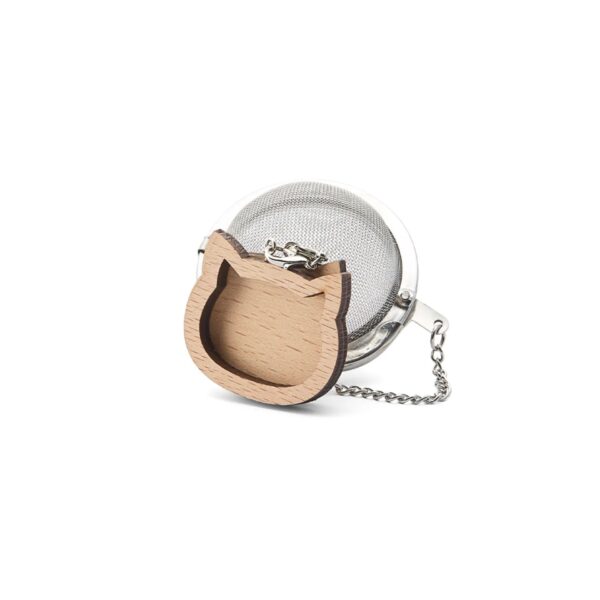 Thee-ei met houten kat
